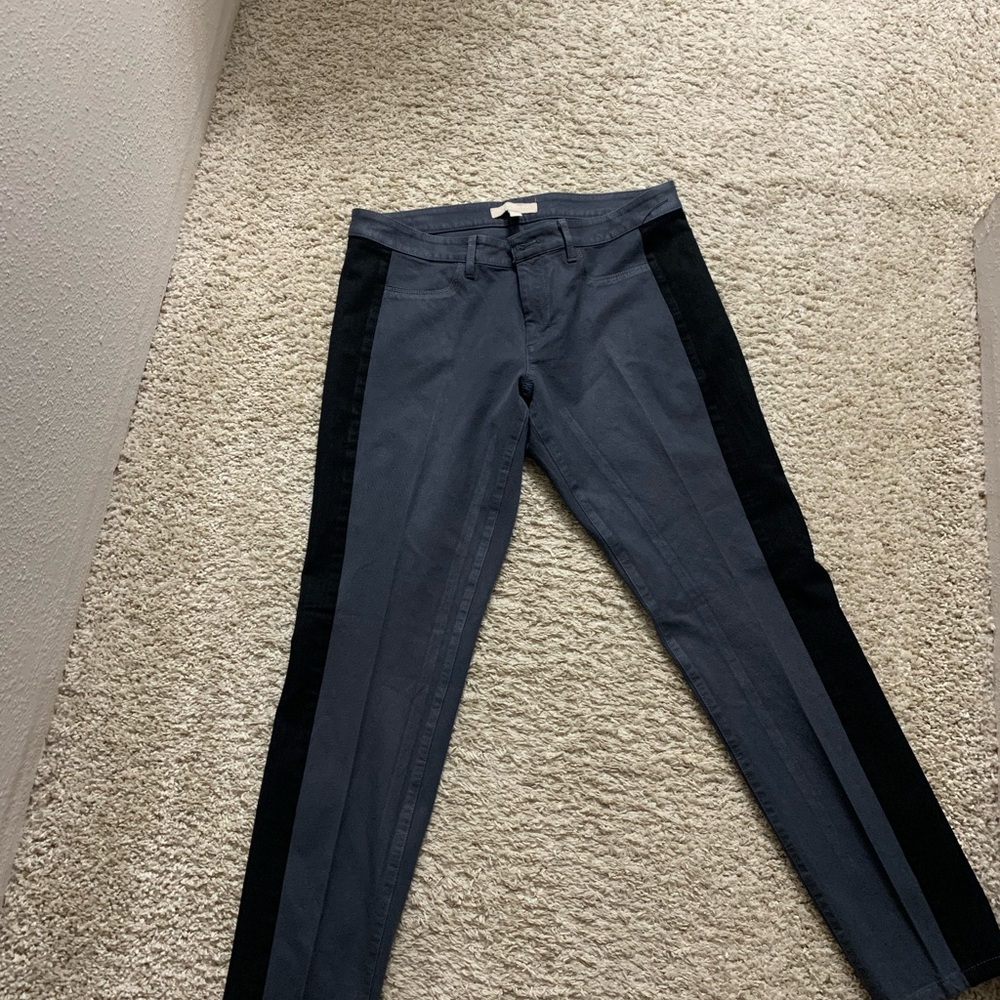 Gray and Black Skinny Pants